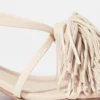 Sandali in pelle con frange