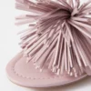 Sandali in pelle con frange