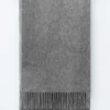 Sciarpa-coperta in lana con frange