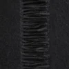 Sciarpa-coperta in lana con frange