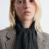 Sciarpa-coperta in lana e cashmere