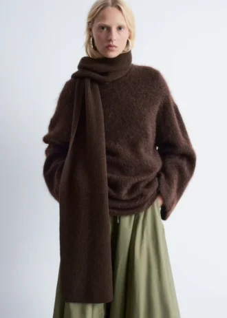 Sciarpa in maglia di cashmere