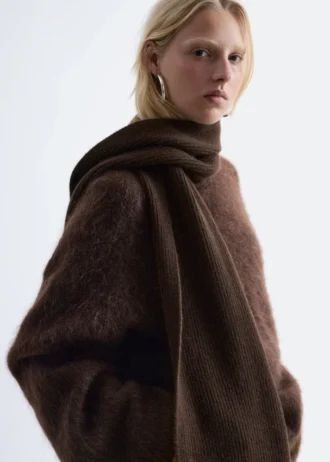 Sciarpa in maglia di cashmere