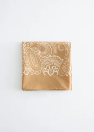 Sciarpa in misto seta con motivo Paisley