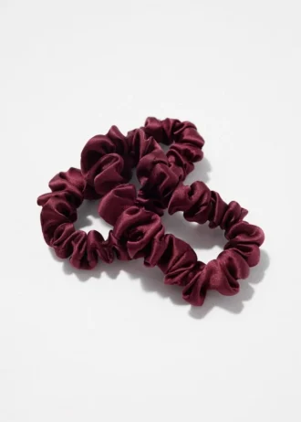 Set di due elastici per capelli in seta