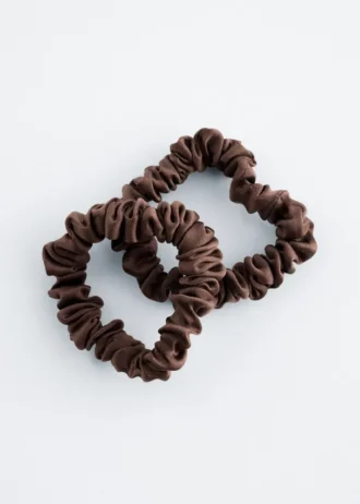 Set di due elastici per capelli in seta
