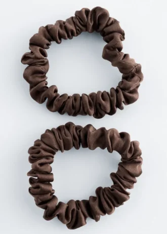 Set di due elastici per capelli in seta
