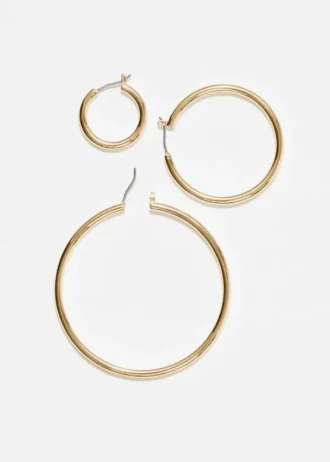 Set di orecchini a cerchio