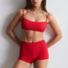Shorts da bikini a vita alta