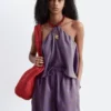 Shorts di seta con coulisse