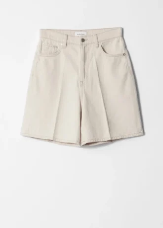 Shorts in denim a gamba larga