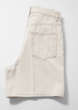 Shorts in denim a gamba larga