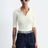 Shorts in denim a vita alta