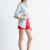 Shorts in denim a vita alta