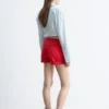 Shorts in denim a vita alta