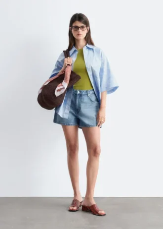 Shorts in denim dal taglio morbido