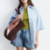 Shorts in denim dal taglio morbido