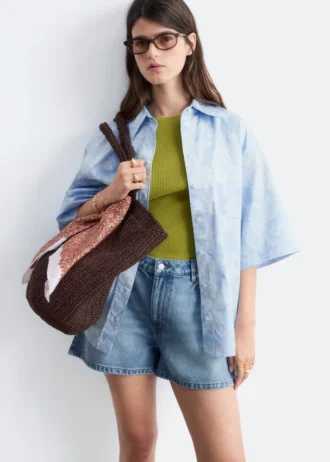 Shorts in denim dal taglio morbido