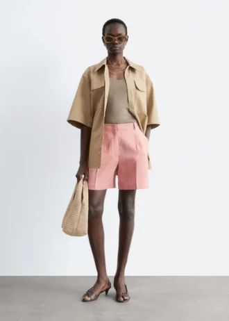 Shorts sartoriali in lino