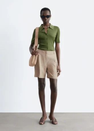 Shorts sartoriali in lino