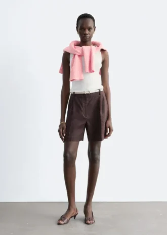 Shorts sartoriali in lino