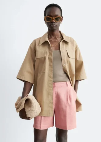Shorts sartoriali in lino