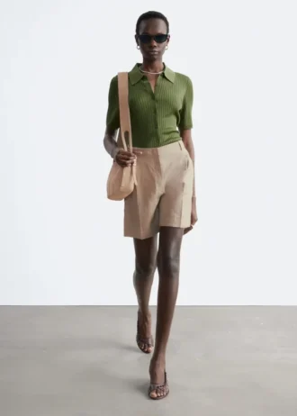 Shorts sartoriali in lino