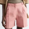 Shorts sartoriali in lino