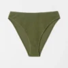 Slip bikini a vita alta testurizzato