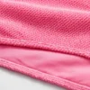Slip bikini a vita alta testurizzato