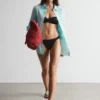 Slip bikini con arricciature