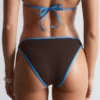 Slip bikini con bordi a contrasto