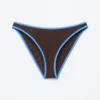 Slip bikini con bordi a contrasto