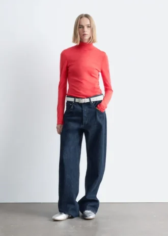 Sneakers minimal in pelle