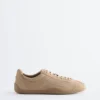 Sneakers minimal in pelle