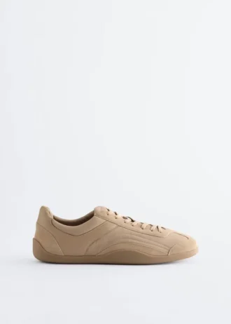 Sneakers minimal in pelle