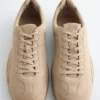 Sneakers minimal in pelle