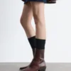 Stivali da cowboy in pelle lucida