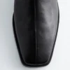 Stivali in pelle con calze in pelle