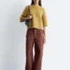 T-shirt in maglia mista mohair