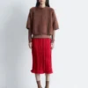 T-shirt in maglia mista mohair