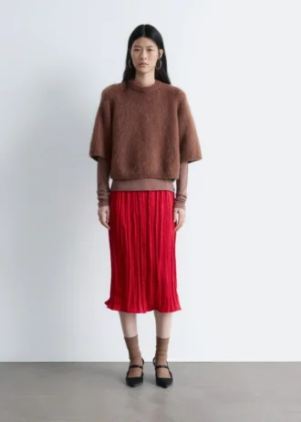 T-shirt in maglia mista mohair