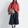 T-shirt in maglia mista mohair