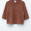 T-shirt in maglia mista mohair