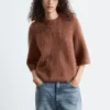 T-shirt in maglia mista mohair