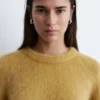 T-shirt in maglia mista mohair