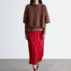 T-shirt in maglia mista mohair