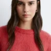 T-shirt in maglia mista mohair