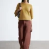 T-shirt in maglia mista mohair