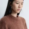 T-shirt in maglia mista mohair